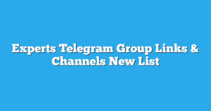 Read more about the article Experts Telegram Group Links & Channels New List
