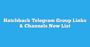 Read more about the article Hatchback Telegram Group Links & Channels New List
