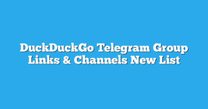 Read more about the article DuckDuckGo Telegram Group Links & Channels New List